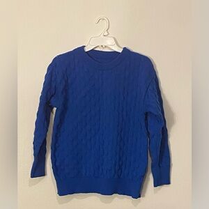 Chunky Cobalt Blue Sweater, Size L